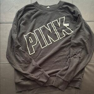 Victoria's Secret Black Sweatshirt with PINK Logo